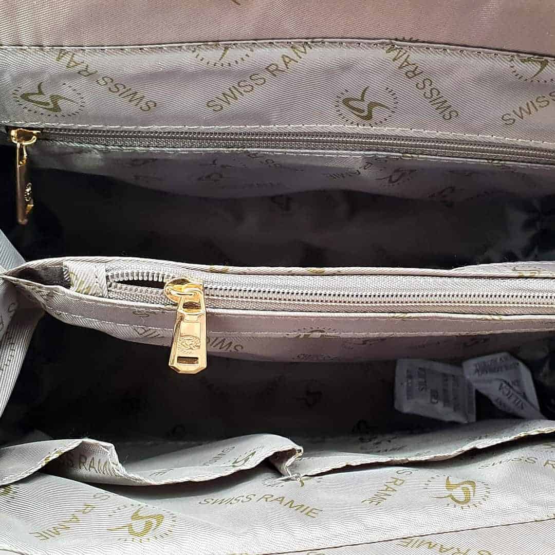 Leather handbag and shoulder bag