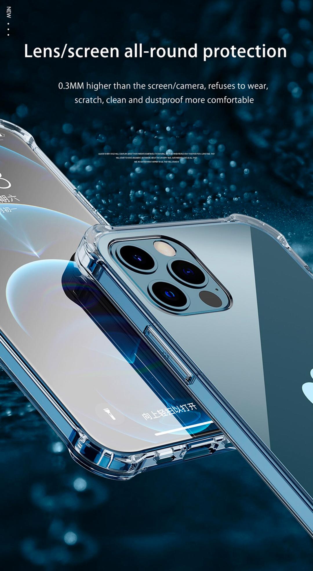 Transparent Armour Shockproof Soft Silicone Case for iPhone12