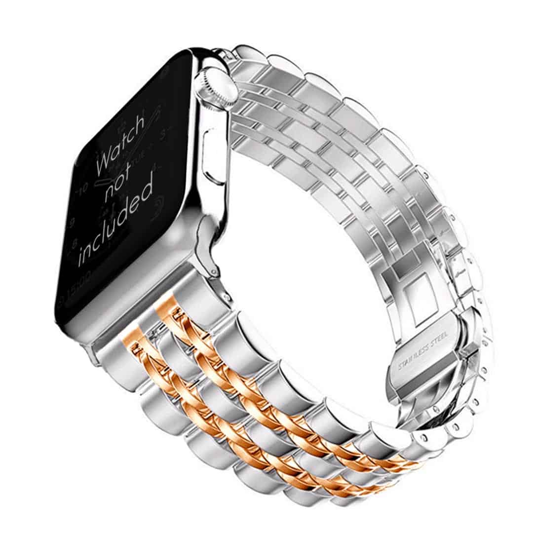 uberjewels Golden and Steel Watch bracelet for 18mm lug size 18 mm  Stainless Steel Watch Strap Price in India - Buy uberjewels Golden and  Steel Watch bracelet for 18mm lug size 18