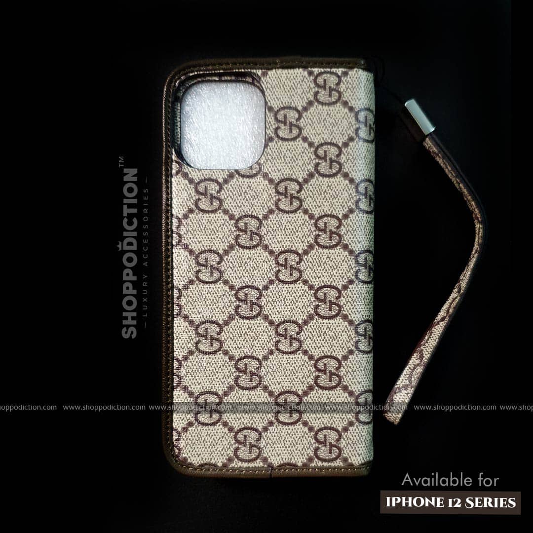 Stripes Designer Flip Leather Case for iPhone 