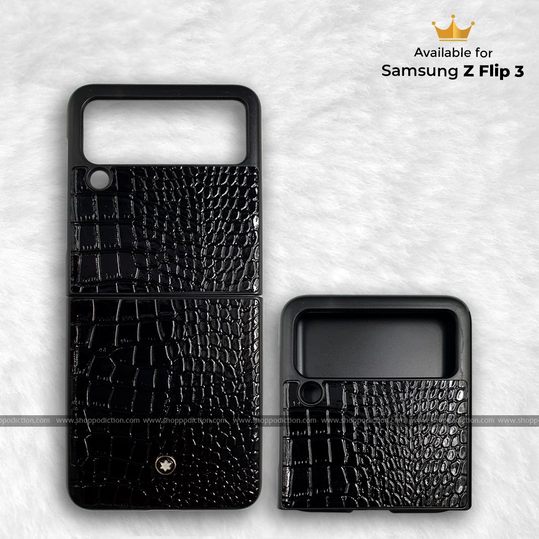Mont Blanc Leather Case for Samsung Z Flip 3