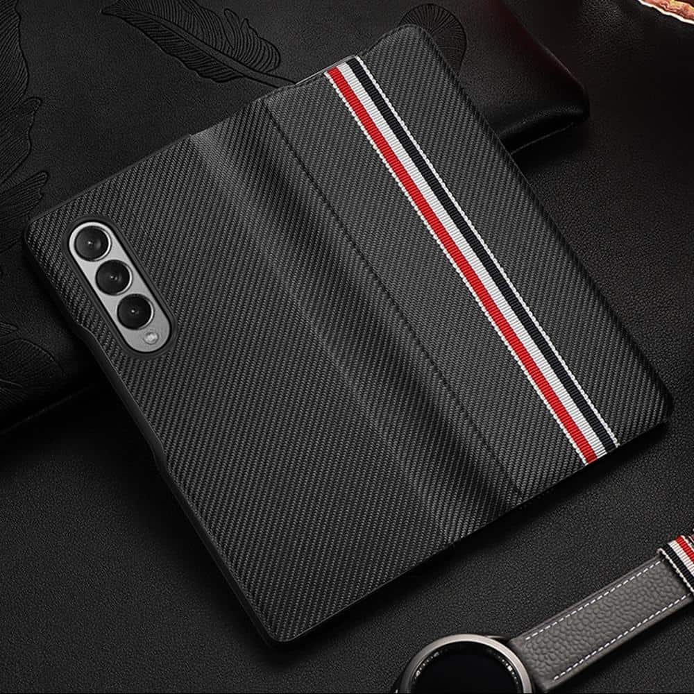 Premium Leather Flip Case For Z Fold 3