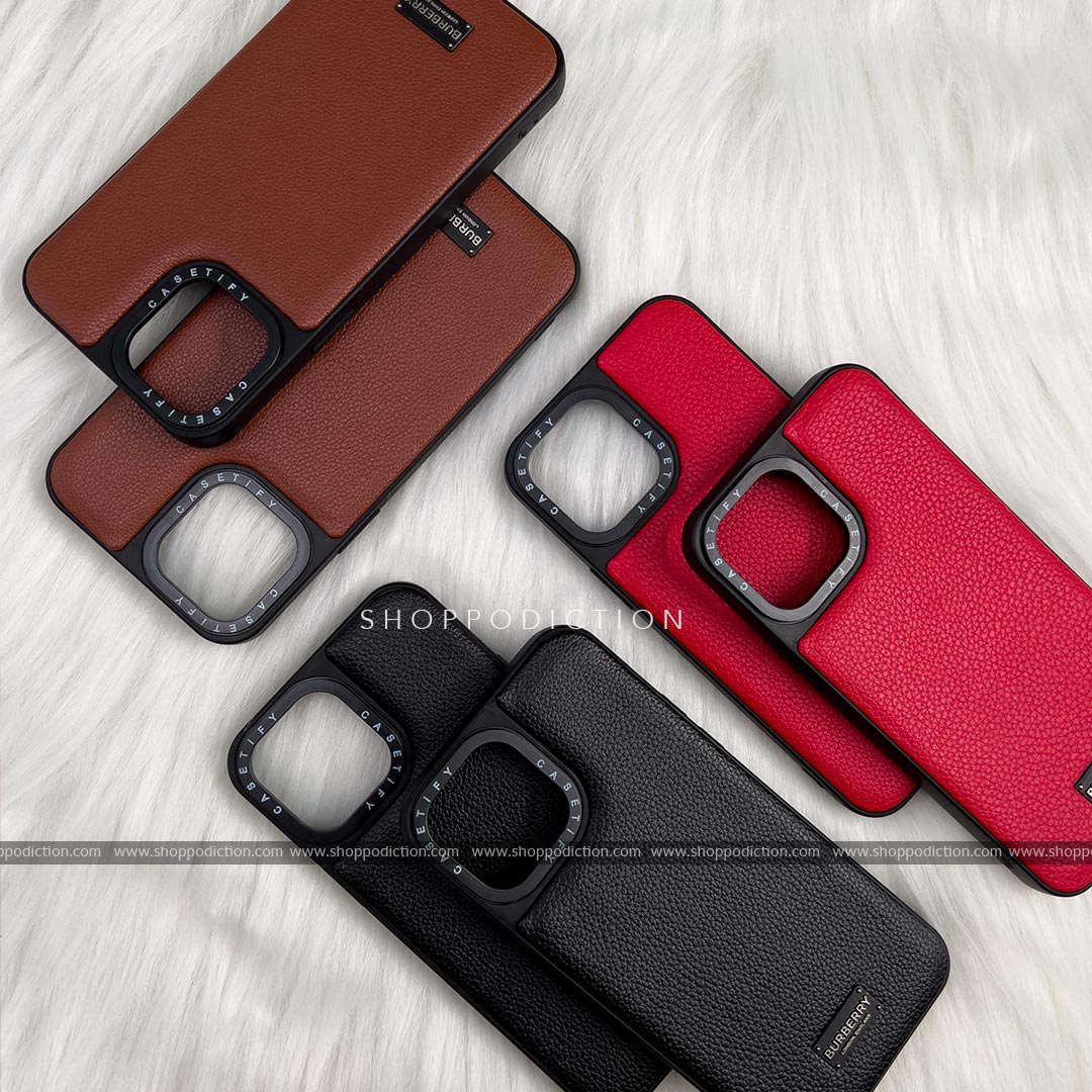 Casetify BB Premium Leather Case For iPhone 13 Series