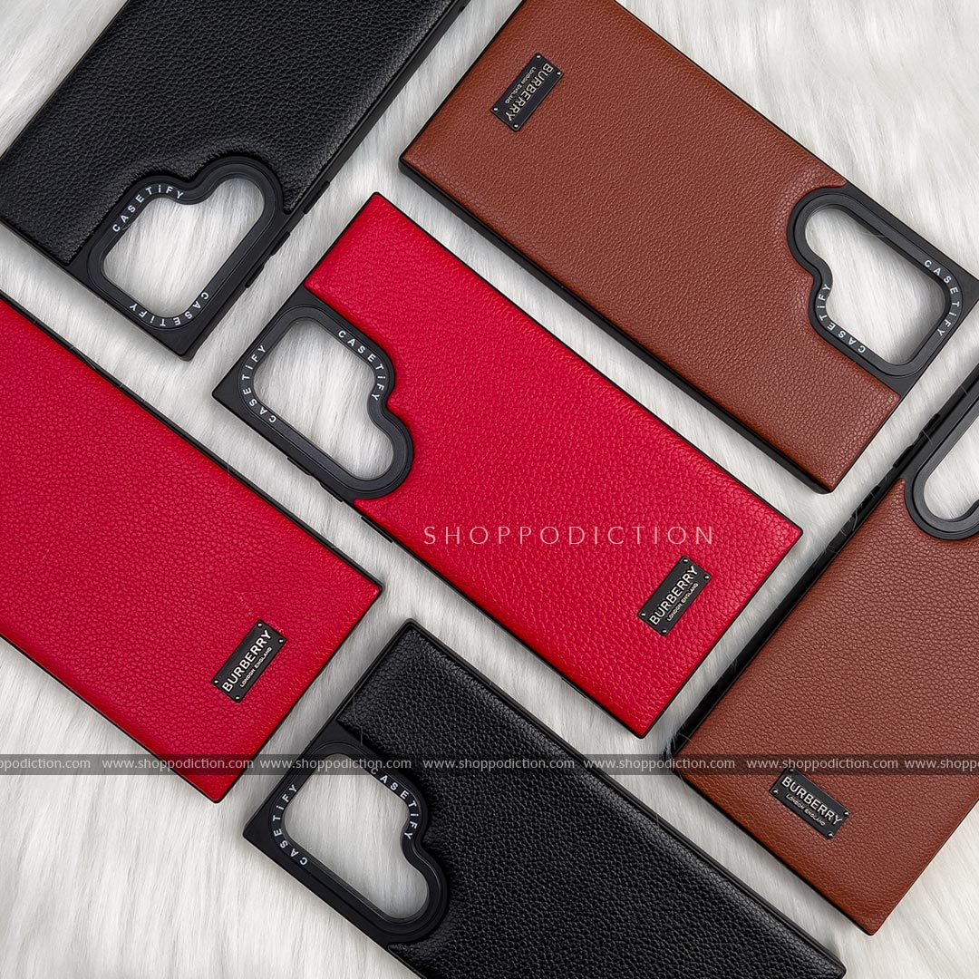 Casetify BB Premium Leather Case for S22 Ultra