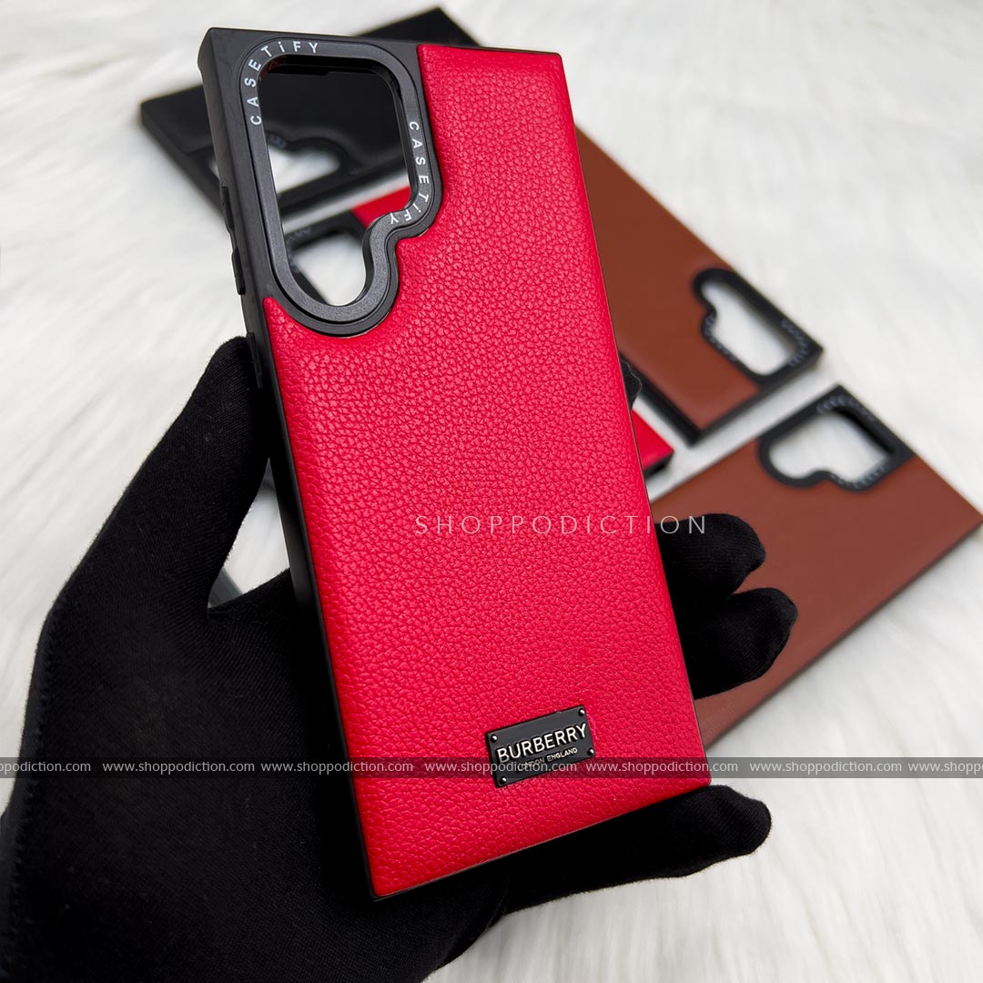 Casetify Bb Premium Leather Case For S22 Ultra - Shoppodiction.In