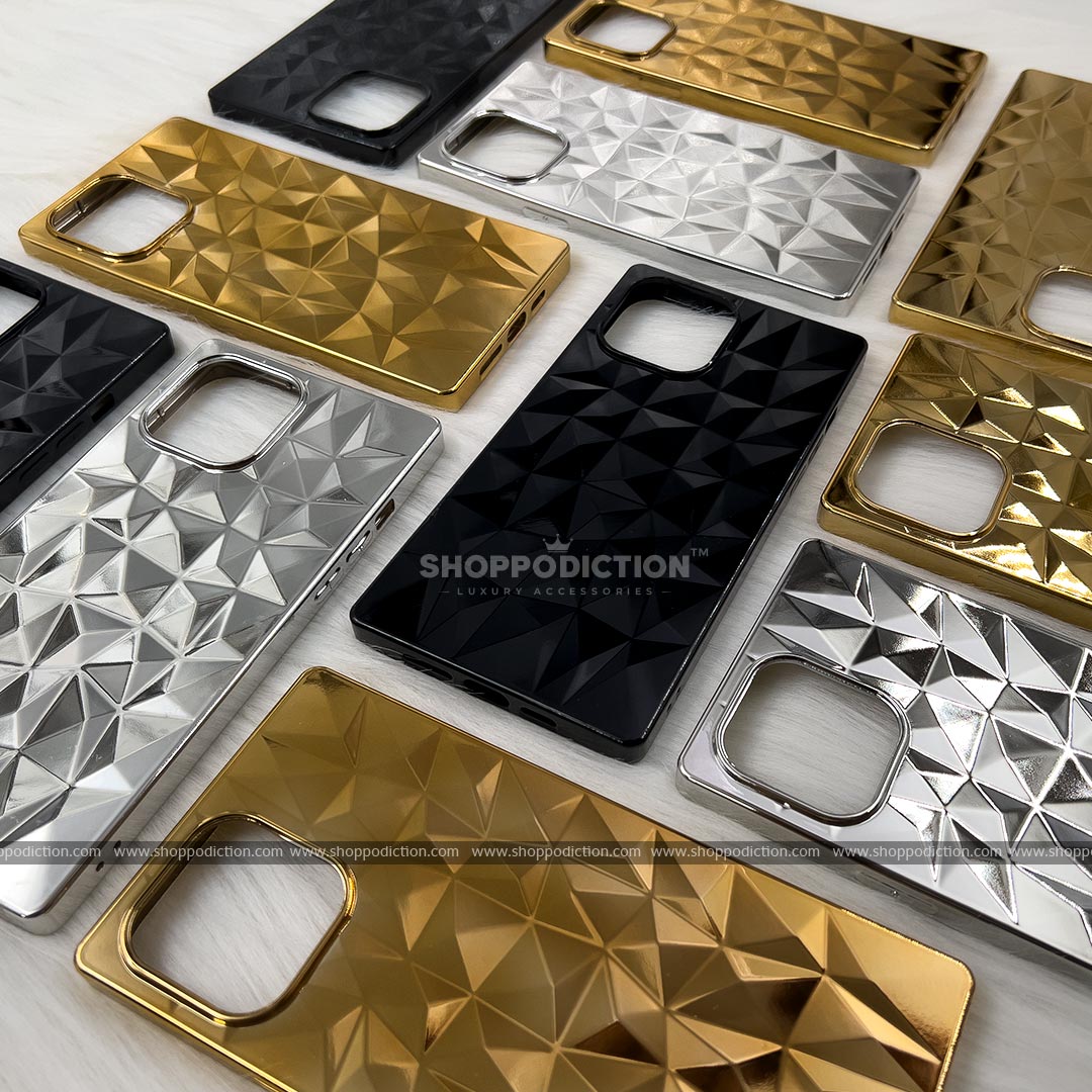 Diamond Pattern Shiny Case for iPhone 13 Series