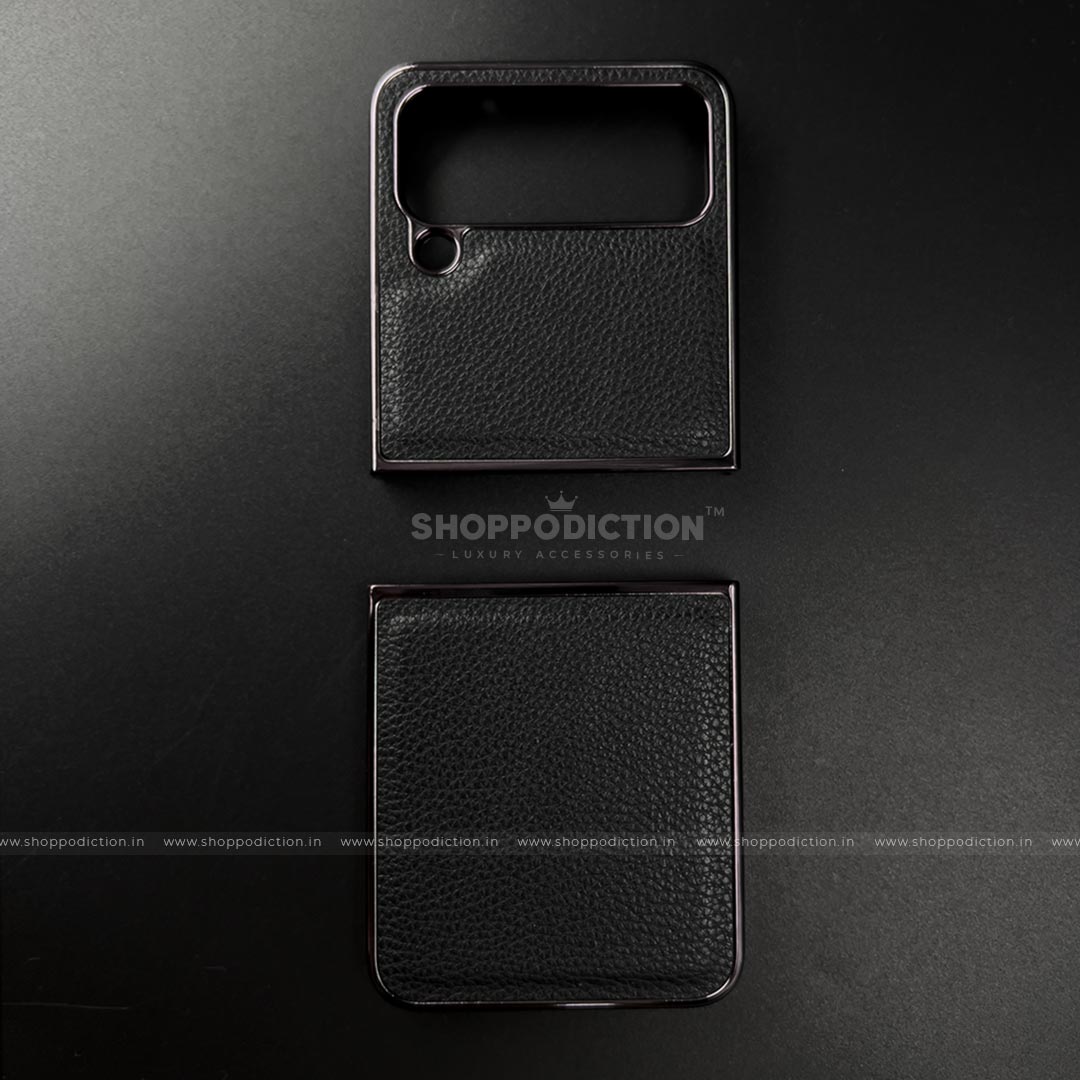 Premium Leather Case Samsung Z Flip 4 Case